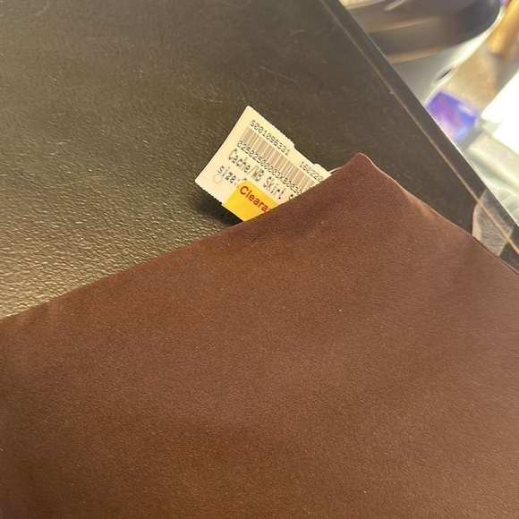 Caché, mini skirt, size 2( 28 waist-19inch length) brown - Picture 4 of 4